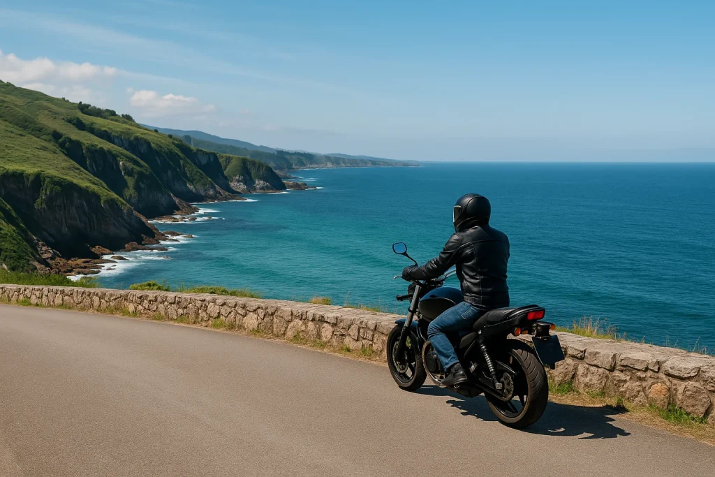 Ruta en moto por la costa asturiana